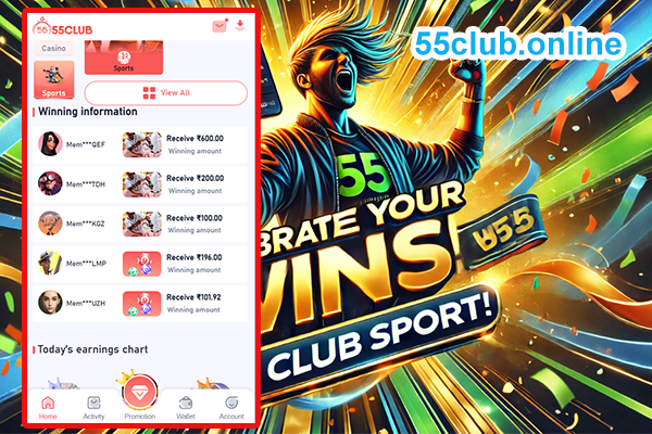 55 club sports winner